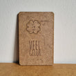 New-Used - houten kaart Veel Geluk